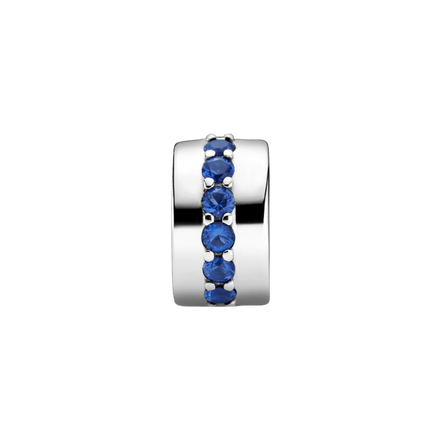 MOMENTS Charm Clip funkelnde Reihe Blau