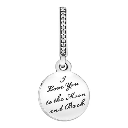 Charm Silber Anhänger Vintage Nachthimmel