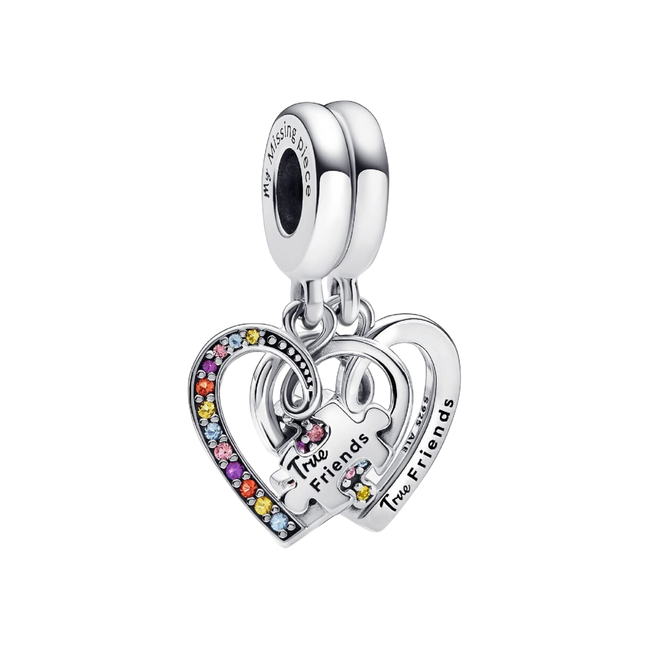 MOMENTS Charm Puzzleteil Herzen Teilbar