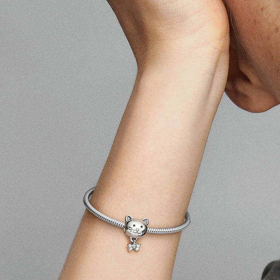 MOMENTS Charm Katze mit Schleife