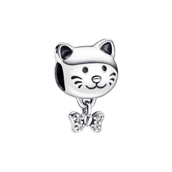 MOMENTS Charm Katze mit Schleife