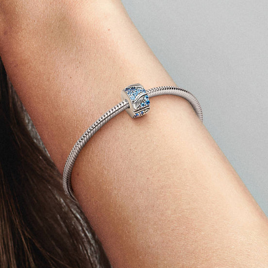 MOMENTS Charm Clip Geschwungene Feder