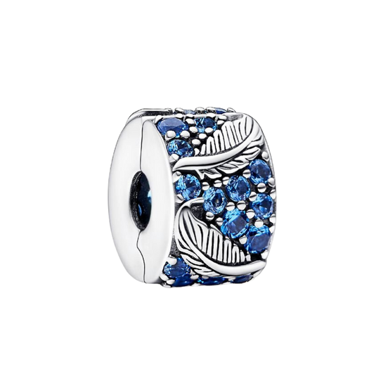 MOMENTS Charm Clip Geschwungene Feder