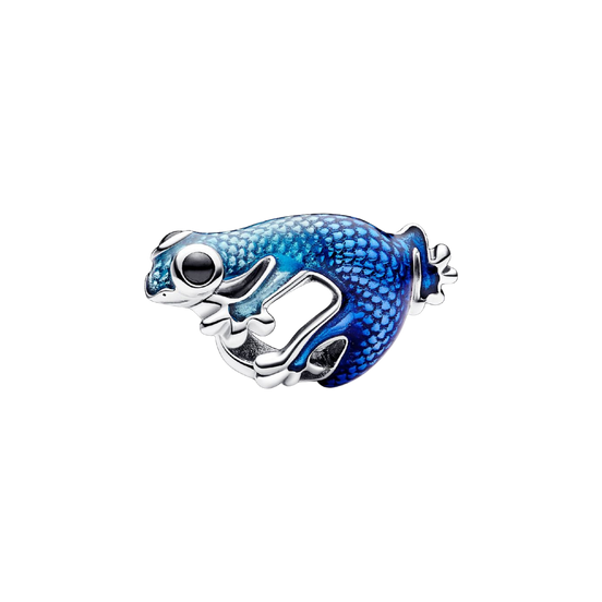 MOMENTS Charm metallic blauer Gecko