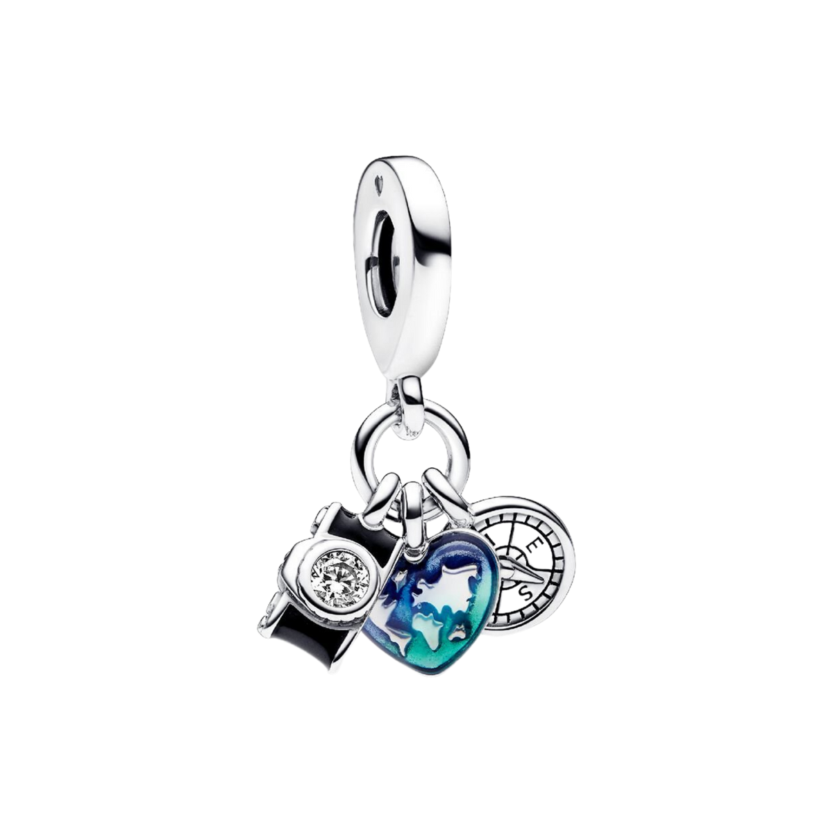 MOMENTS Charm Kamera, Herz & Kompass