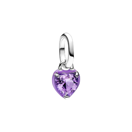 ME Mini-Charm Herz Chakra Lila