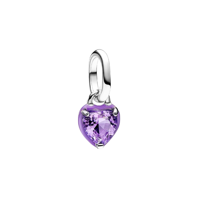 ME Mini-Charm Herz Chakra Lila