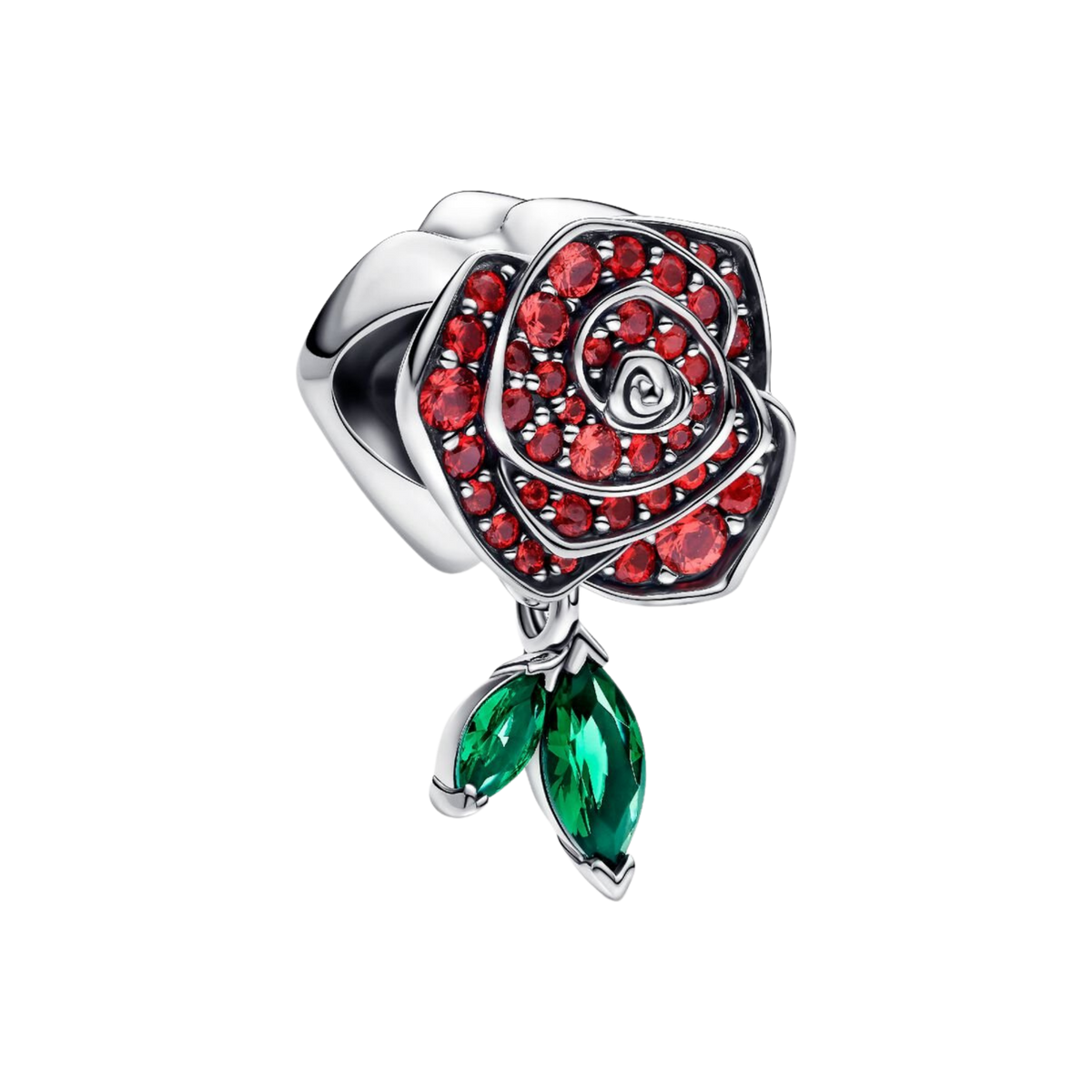 MOMENTS Charm Funkelnde Rose Rot