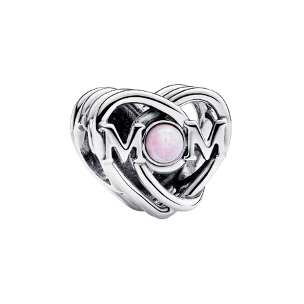 MOMENTS Charm Herz Mama offen gearbeitet