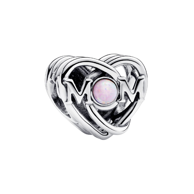 MOMENTS Charm Herz Mama offen gearbeitet