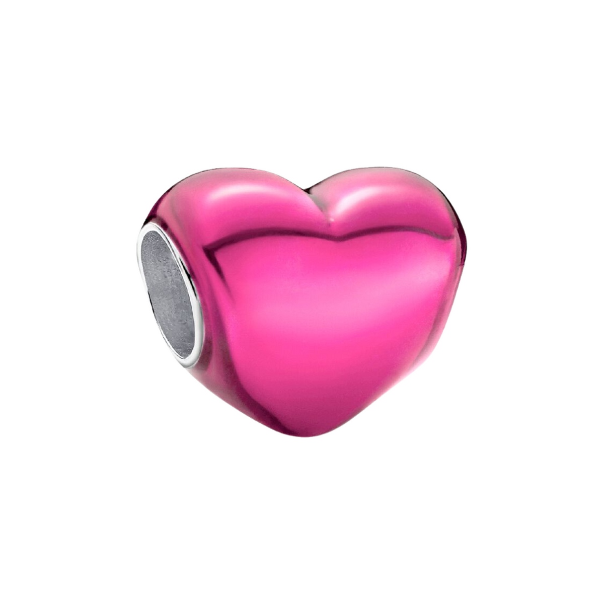 Charm Metallic-Herz Pink Rosa
