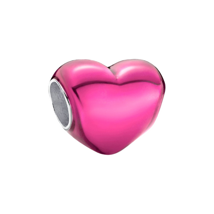 Charm Metallic-Herz Pink Rosa