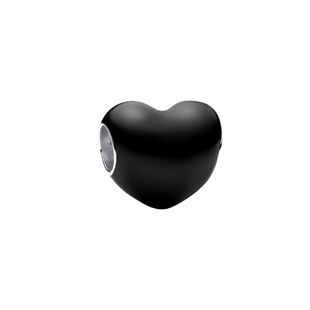 Charm Herz Schwarz
