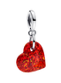 MOMENTS Charm rotes Herz Opal