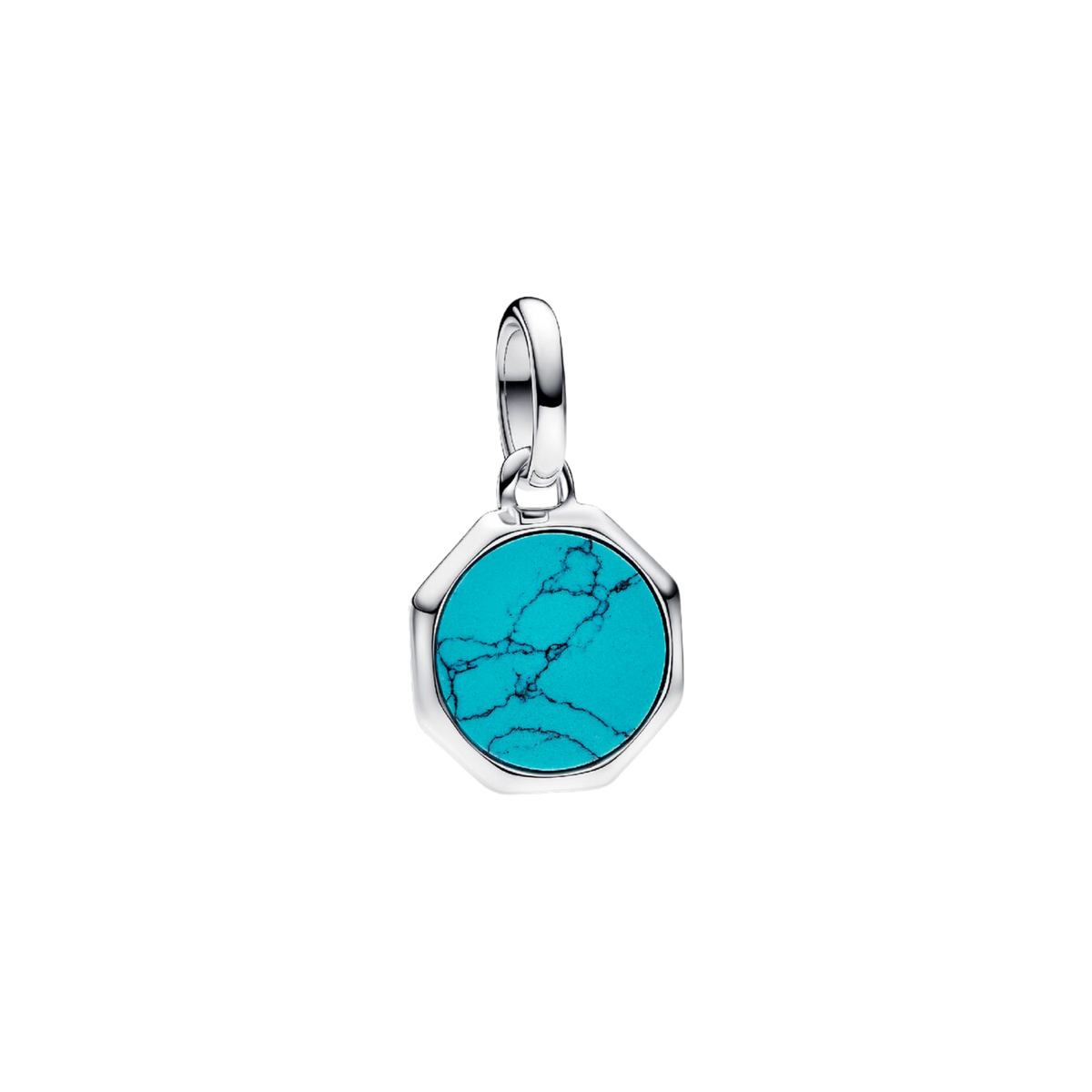 ME Charm Medaillon Türkis Gravierbar
