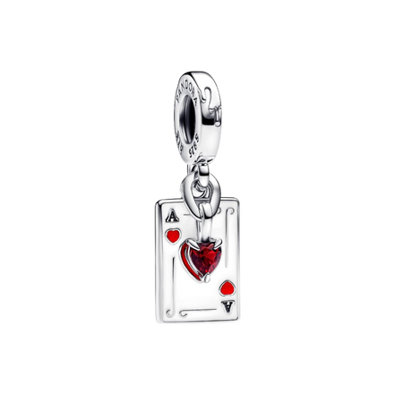 DISNEY X Charm Karte Herz Ass