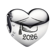 Charm Herz Abschluss 2026 gravierbar