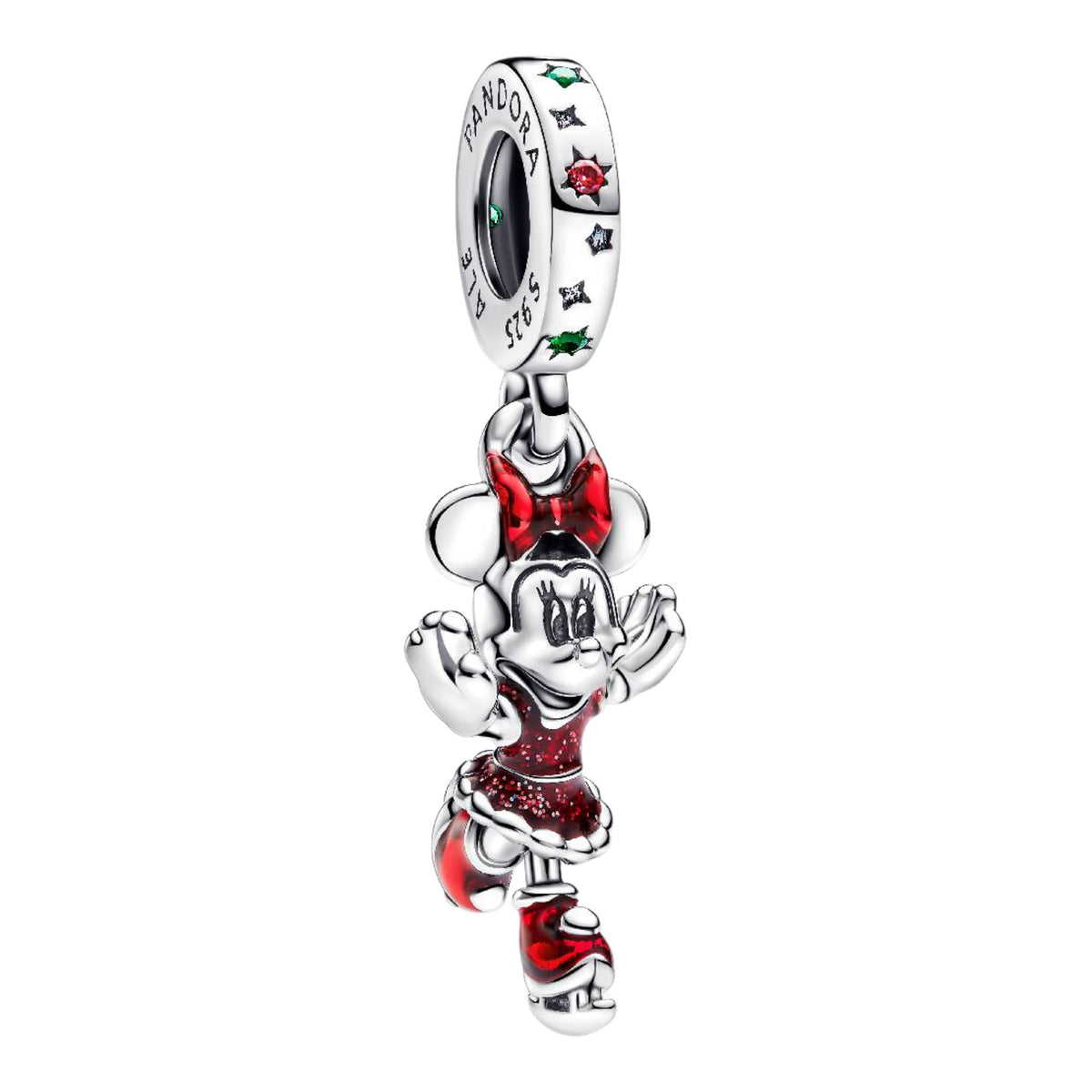 Minnie Maus am Eislaufen Charm