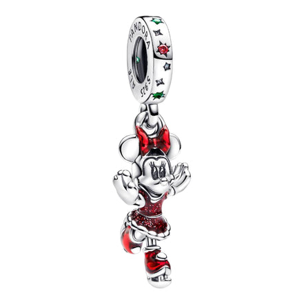 Minnie Maus am Eislaufen Charm