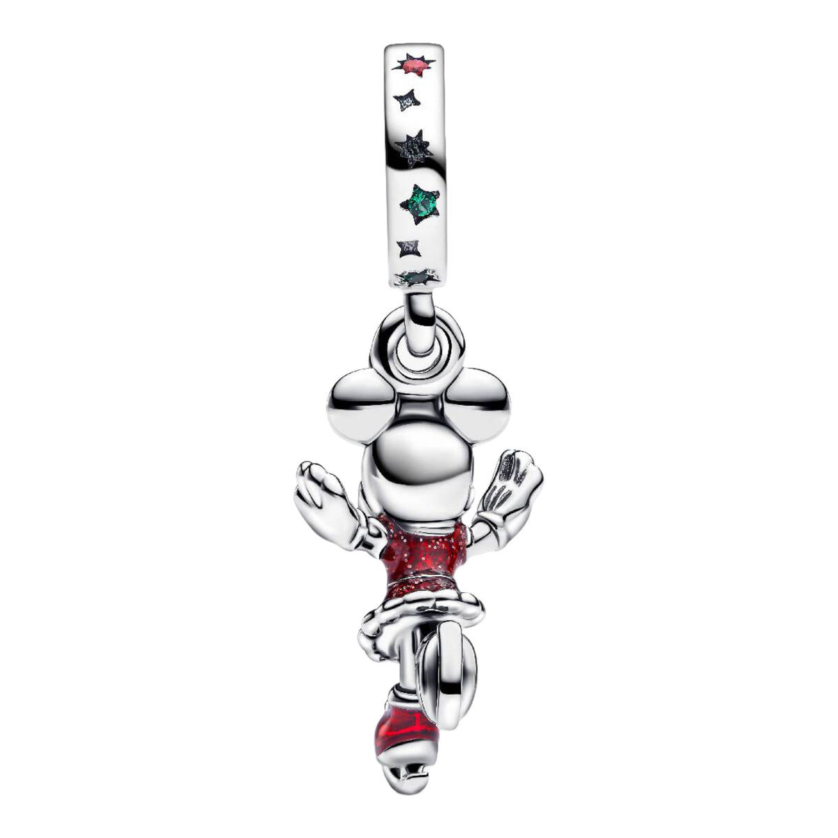 Minnie Maus am Eislaufen Charm