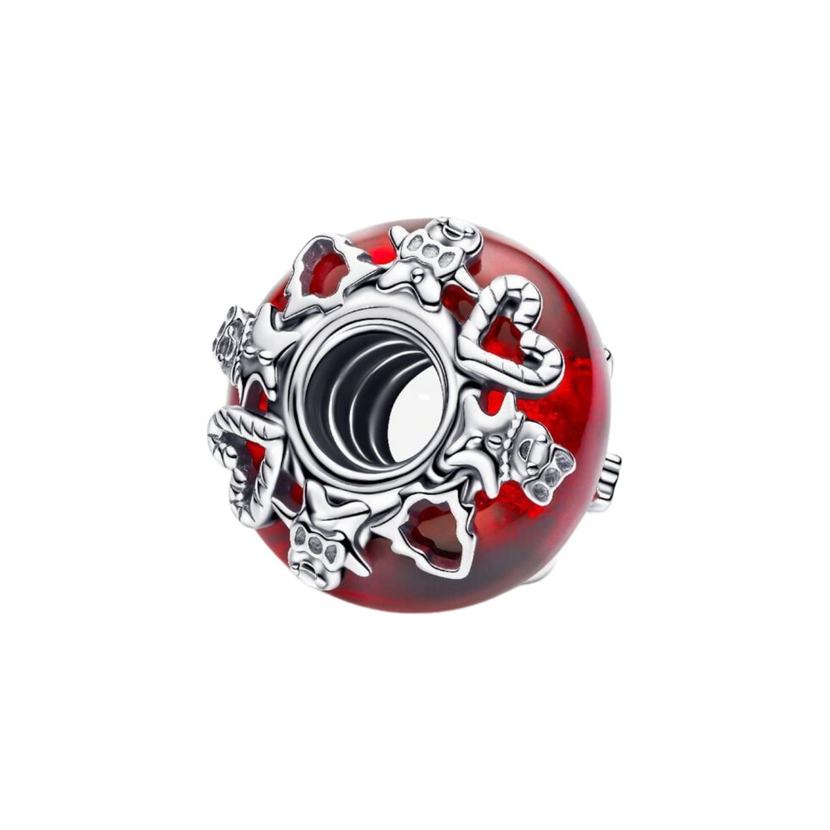 MOMENTS Charm Weihnachtszauber Murano Glas