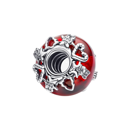 MOMENTS Charm Weihnachtszauber Murano Glas