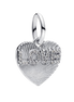 MOMENTS Charm Love Herz Gravierbar Silber