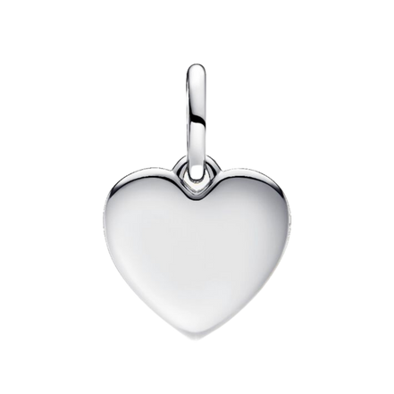 MOMENTS Charm Love Herz Gravierbar Silber
