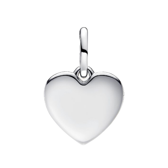 MOMENTS Charm Love Herz Gravierbar Silber