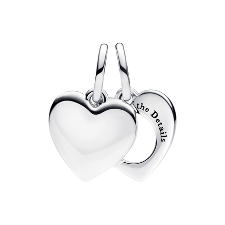 MOMENTS Charm Herz Gravierbar