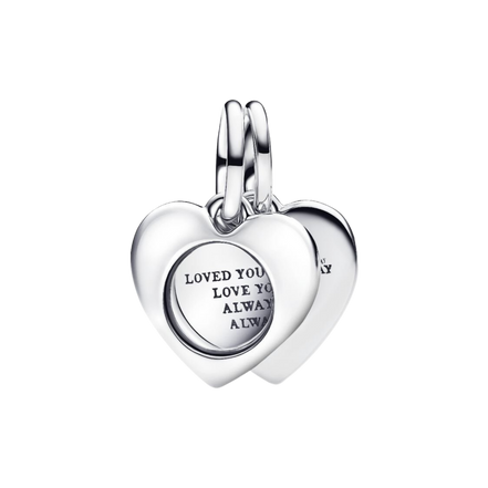 MOMENTS Charm Herz Gravierbar