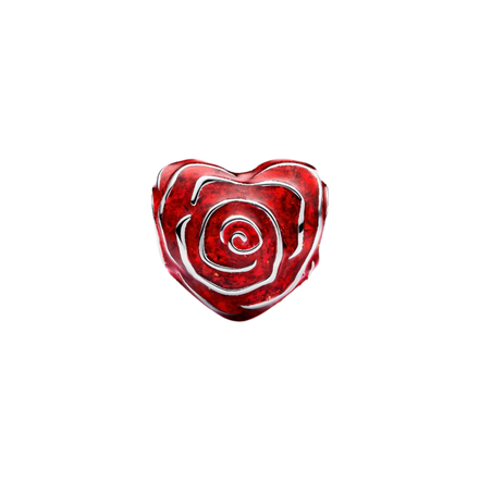 MOMENTS Charm Rose in Herzform