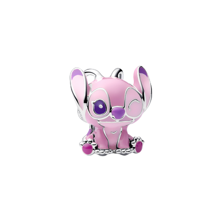 DISNEY X Charm Angel (Stitch) Emaille pink