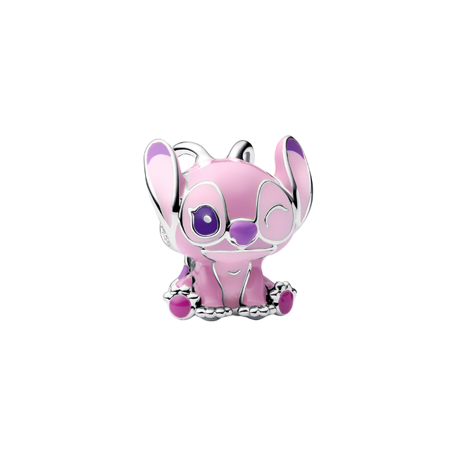 DISNEY X Charm Angel (Stitch) Emaille pink