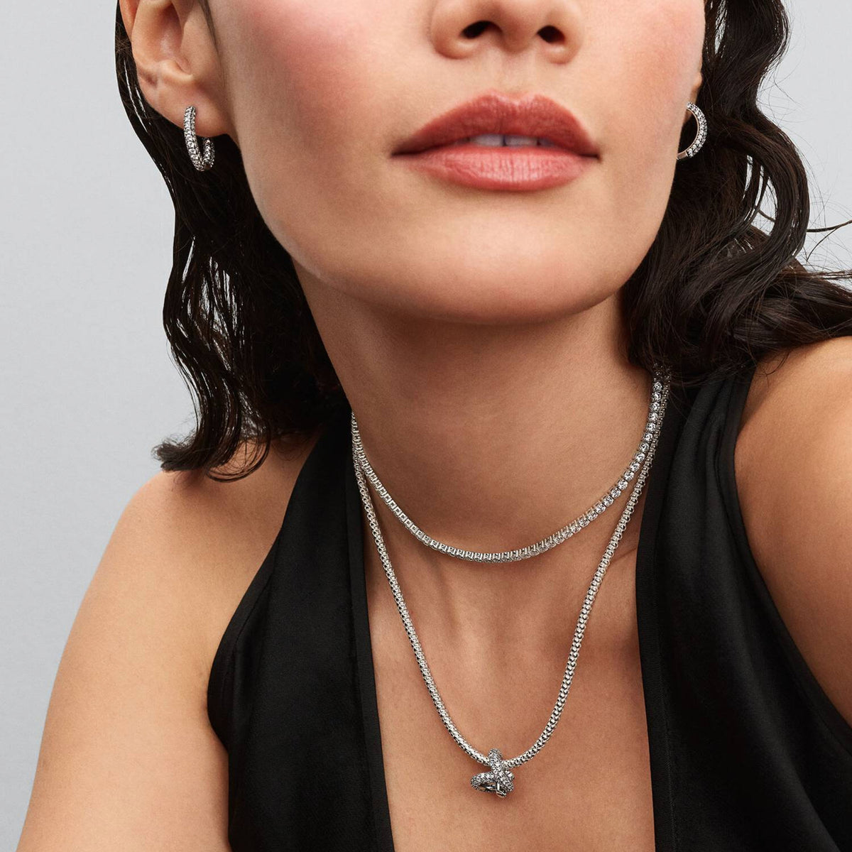 Charm Unendlichkeitsknoten mit Zirkonia