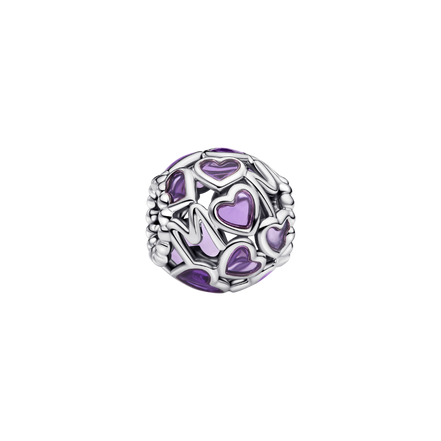 MOMENTS Charm Mom Herzen lila
