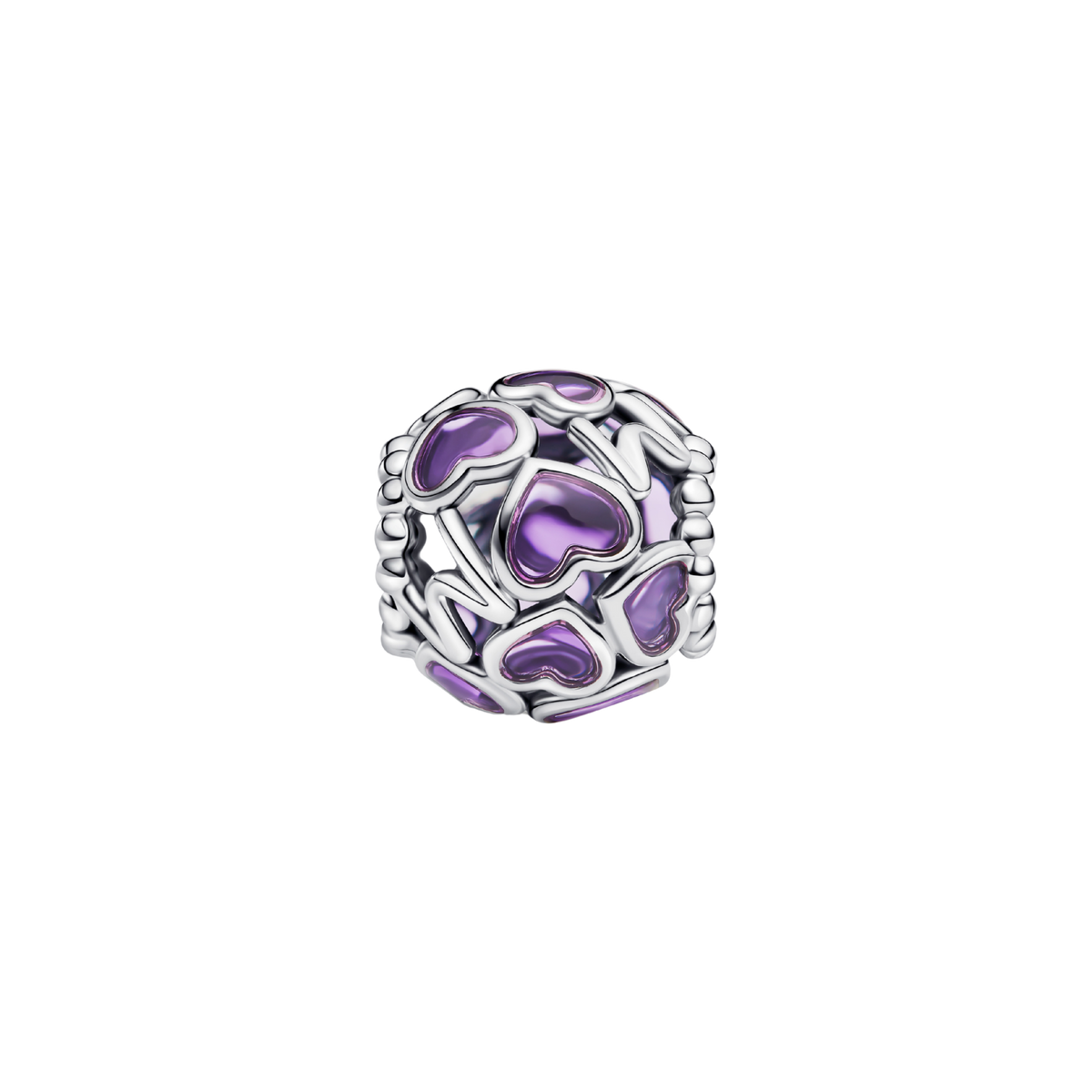 MOMENTS Charm Mom Herzen lila