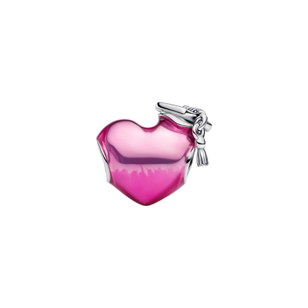 MOMENTS Charm Abschlussherz 2025 pink