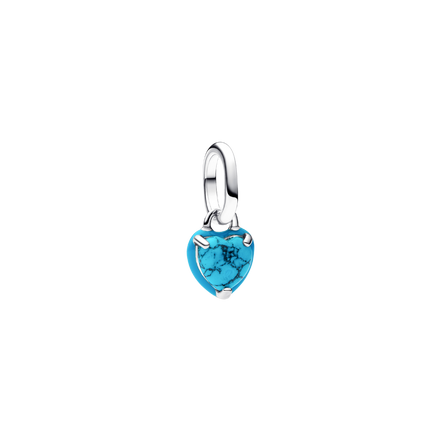 MOMENTS Charm Mini Herz türkis