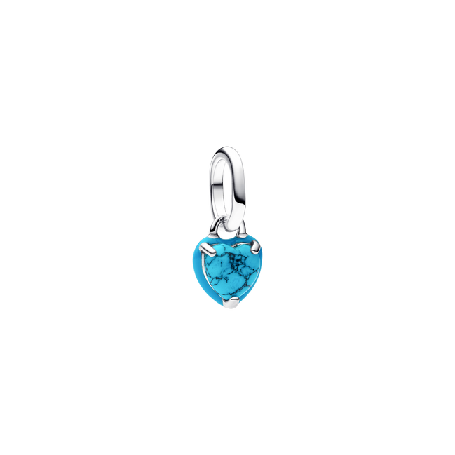 MOMENTS Charm Mini Herz türkis