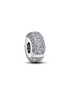 MOMENTS Charm Clip Pavé Zirkonia silber