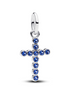 MOMENTS Charm Kreuz Zirkonia silber