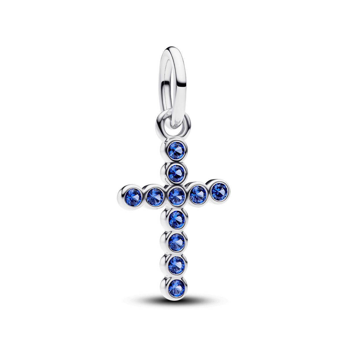 MOMENTS Charm Kreuz Zirkonia silber