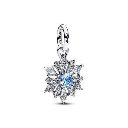 X DISNEY Charm-Anhänger Frozen Elsa Schneeflocke sil