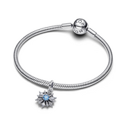 X DISNEY Charm-Anhänger Frozen Elsa Schneeflocke sil