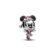 X DISNEY Charm Minnie Mouse Weihnachten silberfarben