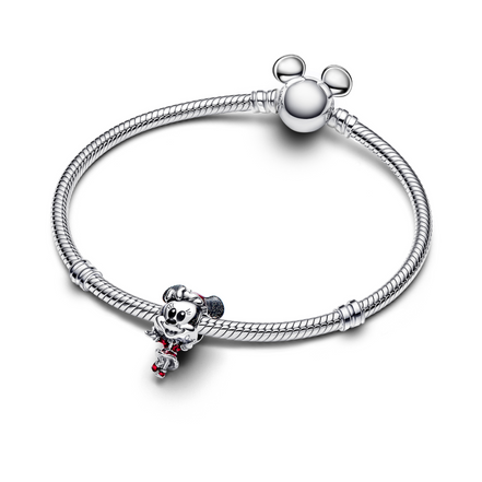 X DISNEY Charm Minnie Mouse Weihnachten silberfarben