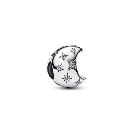 MOMENTS Charm Mond silberfarben Zirkonia