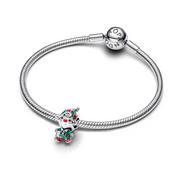 MOMENTS Charm Weihnachtself silberfarben