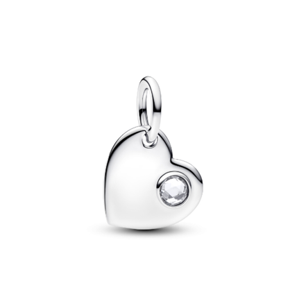 MOMENTS Charm Herz April gravierbar